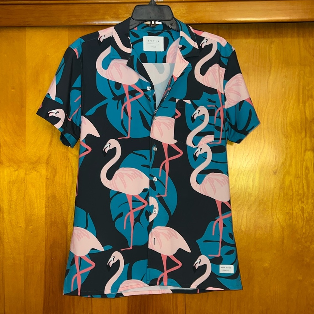Duvin Design Flamingo Hawaiian Shirt